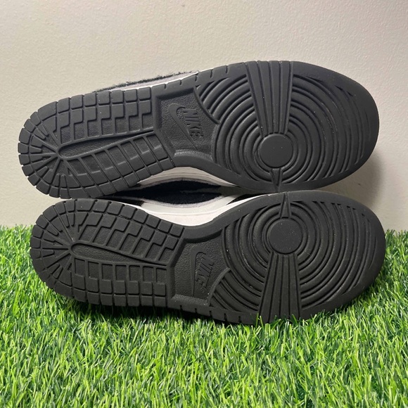 Nike Dunk Low Chenille Swoosh - Black Grey Fog - Picture 9 of 9